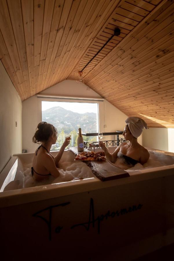 Appartamento Aprosmeno Jacuzzi House 2 Agros Esterno foto